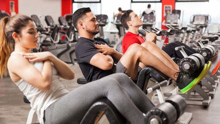 Clases en el gimnasio